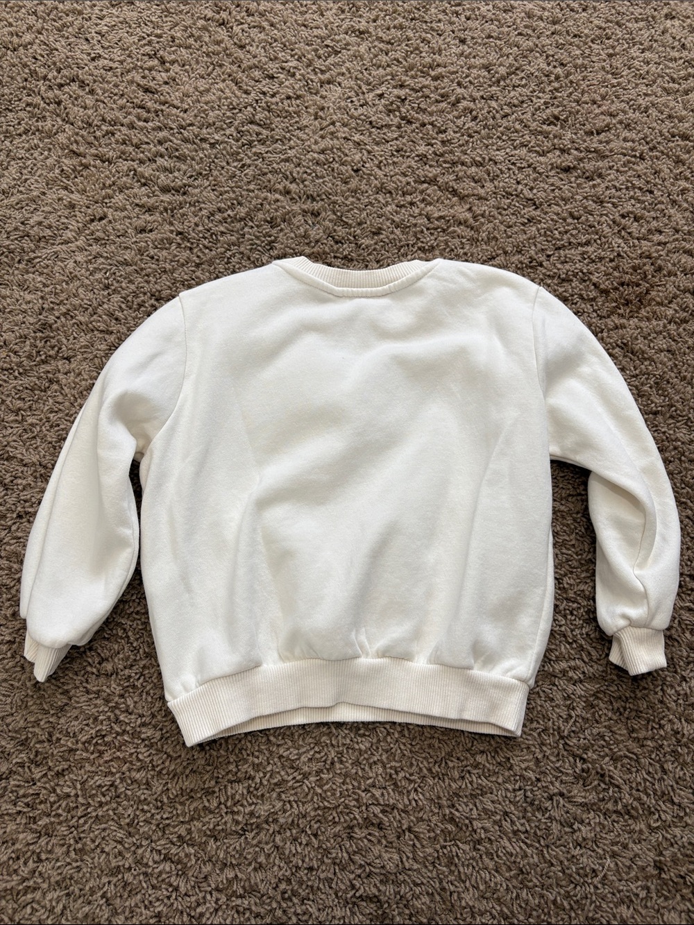 H&M Cream Crewneck Sweatshirt with Pink Accent - Picture 5 of 5